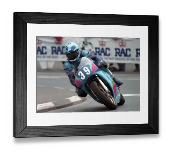 Framed Print : Alan Caughey (Honda) 1993 Junior TT Framed Print : Alan Caughey (Honda) 1993 Junior TT