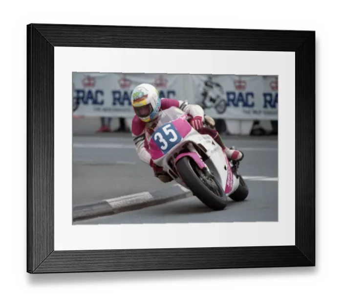 Framed Print : Francis Everard (Yamaha) 1993 Junior TT Framed Print : Francis Everard (Yamaha) 1993 Junior TT