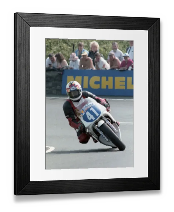 Framed Print : Chris Barton (Yamaha) 1992 Junior TT Framed Print : Chris Barton (Yamaha) 1992 Junior TT