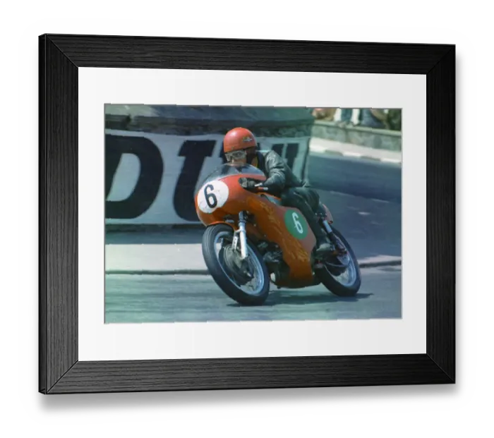 Framed Print : Angelo Bergamonti (Aermacchi) 1969 Lightweight TT
