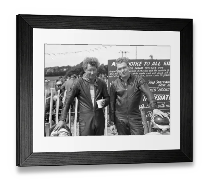 Framed Print : John Patrick & Robin Dawson 1960 Southern 100 Framed Print : John Patrick & Robin Dawson 1960 Southern 100