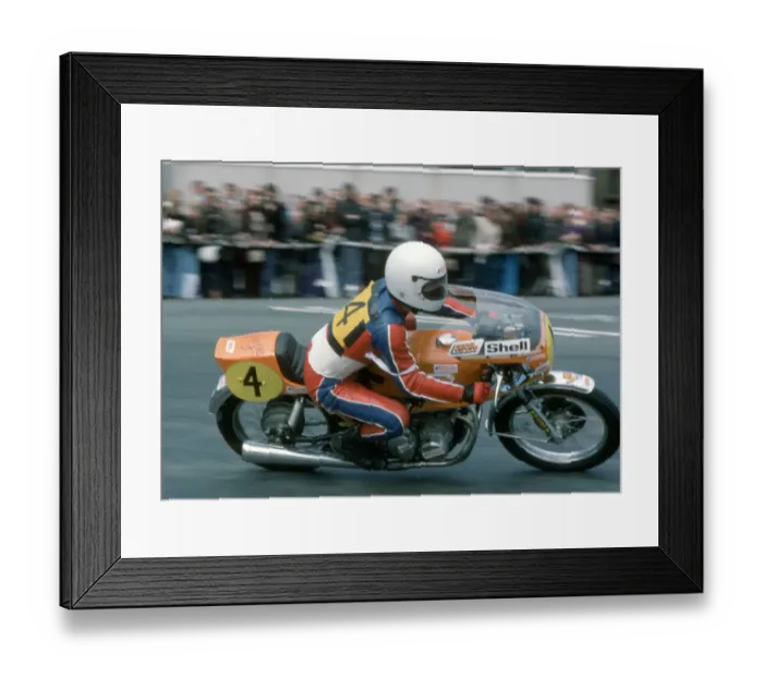 Framed Print : Norman Tricogulus (Honda) 1975 Production TT Framed Print : Norman Tricogulus (Honda) 1975 Production TT