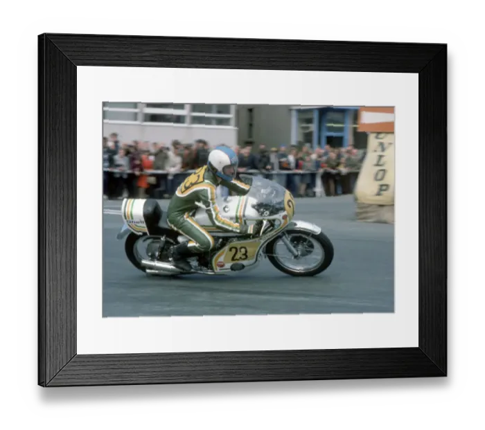 Framed Print : Dave Danks (Honda) 1975 Production TT Framed Print : Dave Danks (Honda) 1975 Production TT