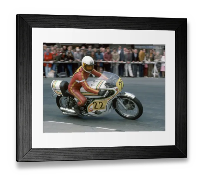 Framed Print : Roy Bisbey (Honda) 1975 Production TT Framed Print : Roy Bisbey (Honda) 1975 Production TT