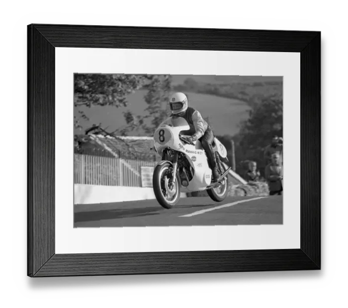 Framed Print : Bill Smith (Honda) 1975 Production TT Framed Print : Bill Smith (Honda) 1975 Production TT