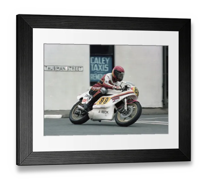 Framed Print : Jakob Beck (Yamaha) 1981 Senior TT Framed Print : Jakob Beck (Yamaha) 1981 Senior TT