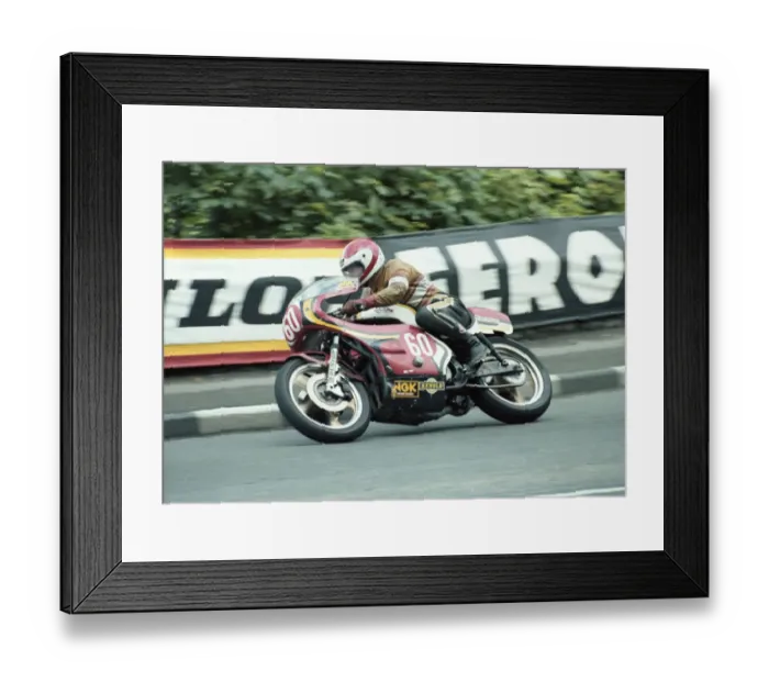 Framed Print : Davy Gordon (Kawasaki) 1981 Formula One TT Framed Print : Davy Gordon (Kawasaki) 1981 Formula One TT