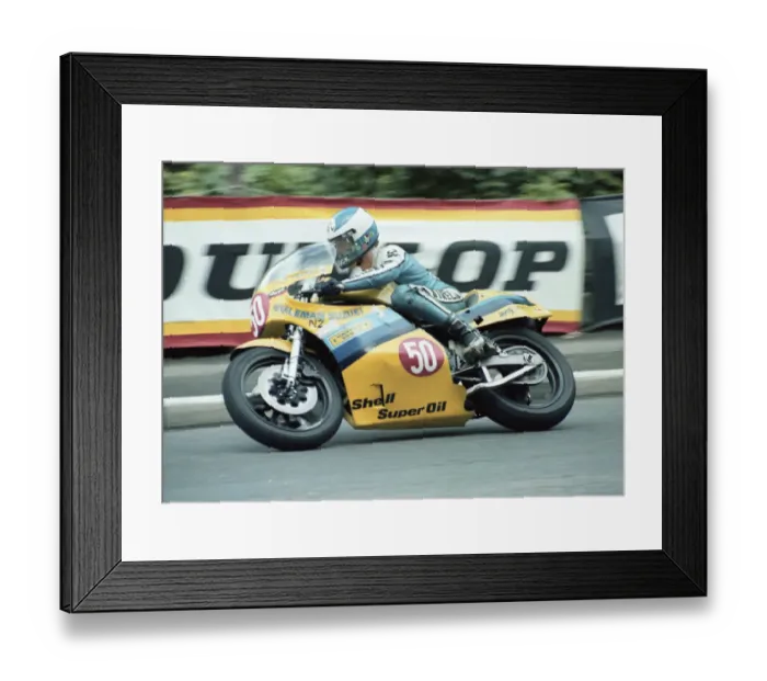Framed Print : Dave Hiscock (Suzuki) 1981 Formula One TT Framed Print : Dave Hiscock (Suzuki) 1981 Formula One TT
