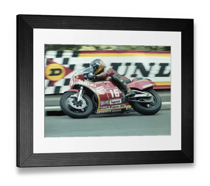 Framed Print : Graeme Crosby (Suzuki) 1981 Formula One TT Framed Print : Graeme Crosby (Suzuki) 1981 Formula One TT