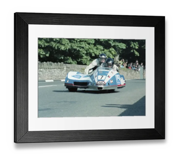 Framed Print : Rolf Steinhausen & George Willmann (FKN) 1981 Sidecar TT Framed Print : Rolf Steinhausen & George Willmann (FKN) 1981 Sidecar TT