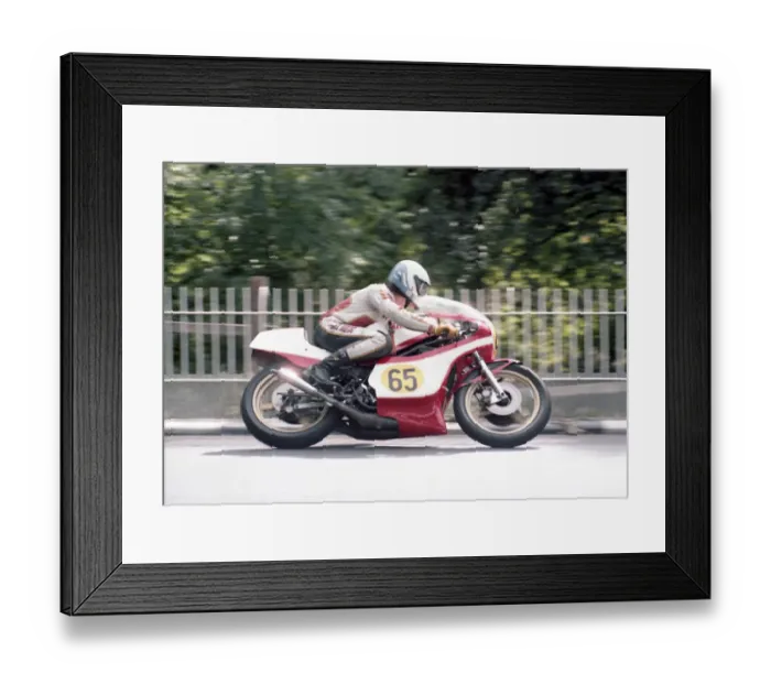 Framed Print : Kieron Hunt (Yamaha) 1983 Senior Manx Grand Prix Framed Print : Kieron Hunt (Yamaha) 1983 Senior Manx Grand Prix