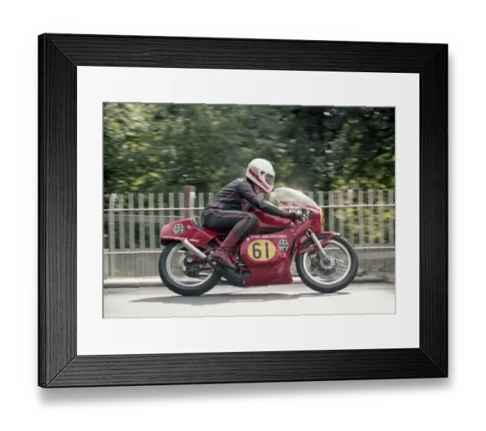 Framed Print : John McBride (Yamaha) 1983 Senior Manx Grand Prix Framed Print : John McBride (Yamaha) 1983 Senior Manx Grand Prix