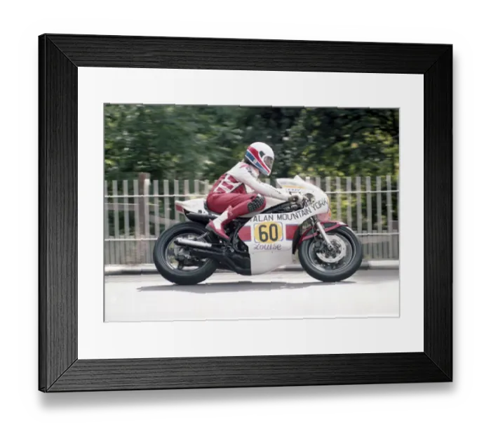 Framed Print : Kevin Pearson (Yamaha) 1983 Senior Manx Grand Prix Framed Print : Kevin Pearson (Yamaha) 1983 Senior Manx Grand Prix