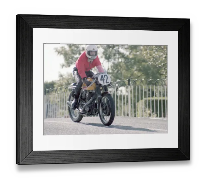 Framed Print : John Daly (BSA) 1983 Senir Classic Manx Grand Prix Framed Print : John Daly (BSA) 1983 Senir Classic Manx Grand Prix