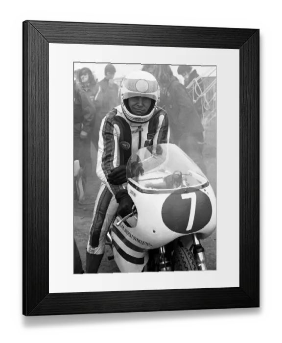 Framed Print : Dave Croxford (Norton) 1973 Production TT Framed Print : Dave Croxford (Norton) 1973 Production TT