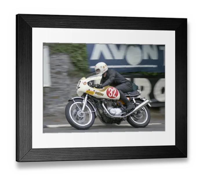 Framed Print : Mick Poxon (Yamaha) 1973 Production TT Framed Print : Mick Poxon (Yamaha) 1973 Production TT