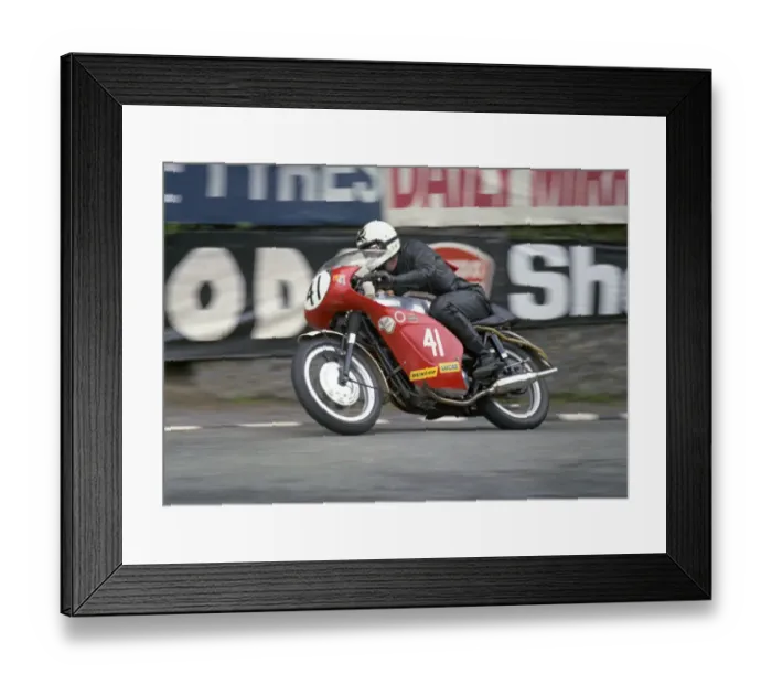Framed Print : Roger Bowler (Triumph) 1973 Production TT