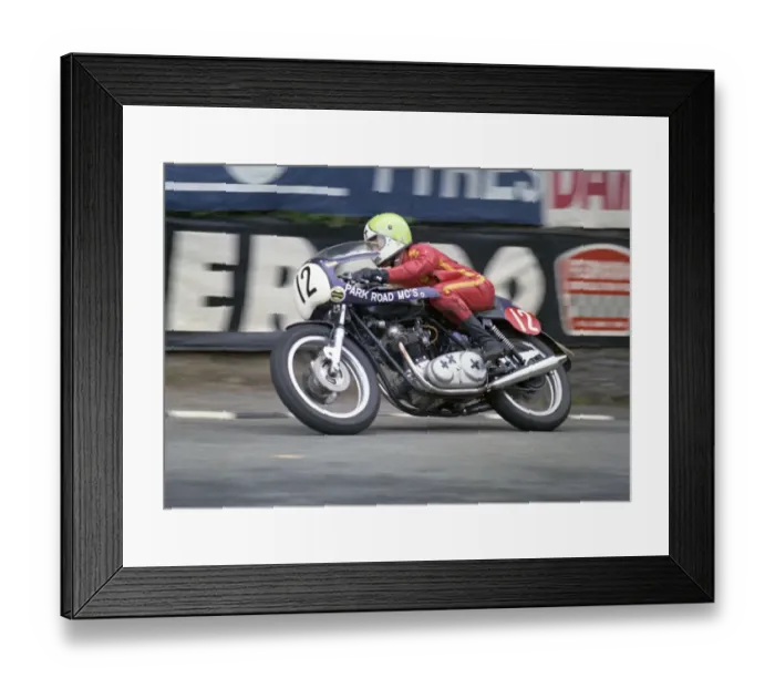 Framed Print : Tom Dickie (Norton) 1973 Production TT
