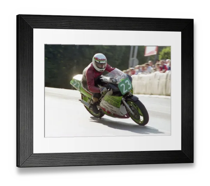 Framed Print : Dafydd Owen (Kawasaki) 1991 Ultra Lightweight Manx Grand Prix Framed Print : Dafydd Owen (Kawasaki) 1991 Ultra Lightweight Manx Grand Prix