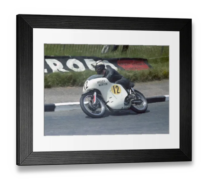 Framed Print : Chris Conn (Higley Norton) 1967 Senior TT