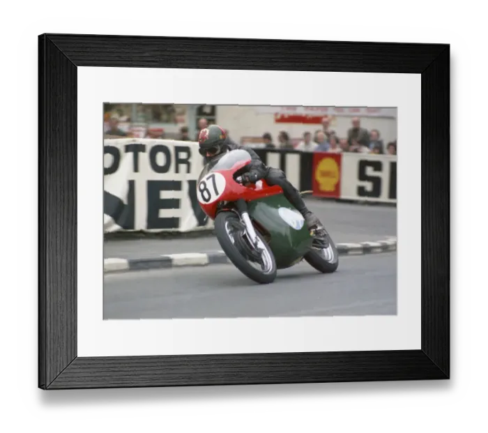 Framed Print : Gordon Daniels (Cowles Metisse) 1968 Junior Manx Grand Prix