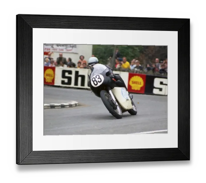 Framed Print : Roy Nott (AJS) 1968 Junior Manx Grand Prix Framed Print : Roy Nott (AJS) 1968 Junior Manx Grand Prix