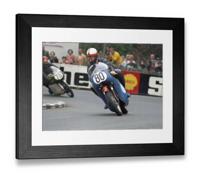 Framed Print : Alistair Copland (DR Honda) 1968 Junior Manx Grand Prix Framed Print : Alistair Copland (DR Honda) 1968 Junior Manx Grand Prix