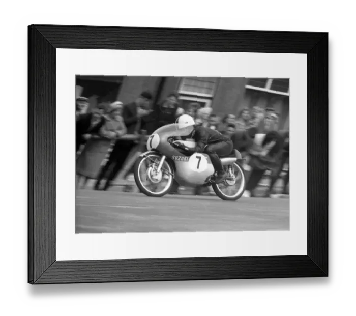 Framed Print : Isao Morishta (Suzuki) 1964 50cc TT Framed Print : Isao Morishta (Suzuki) 1964 50cc TT