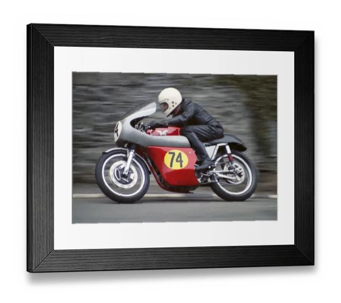 Framed Print : Alex Ayers (Matchless) 1974 Senior Manx Grand Prix Framed Print : Alex Ayers (Matchless) 1974 Senior Manx Grand Prix