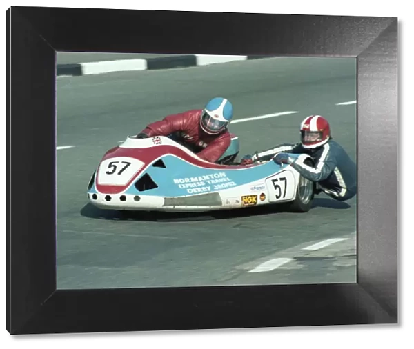 Dick Tapken & John Gibbard (Honda) 1981 Sidecar TT