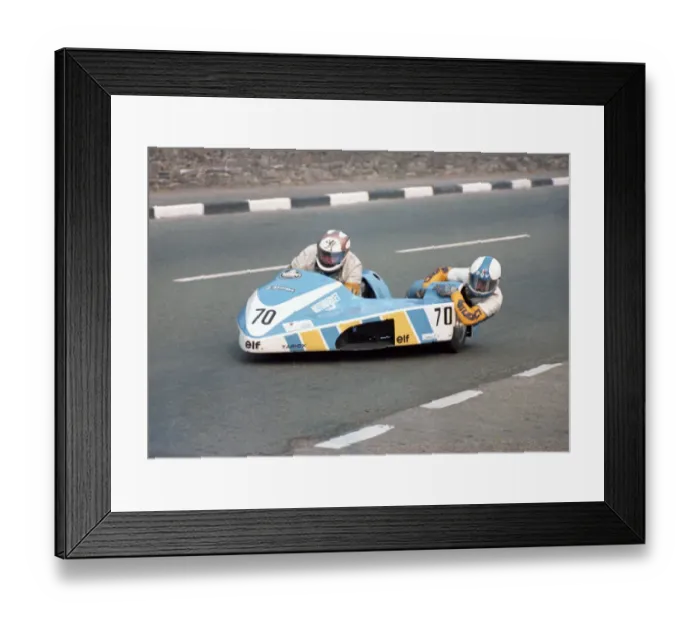 Framed Print : Franco Martinel & Marino Sanna (Yamaha) 1982 Sidecar TT Framed Print : Franco Martinel & Marino Sanna (Yamaha) 1982 Sidecar TT