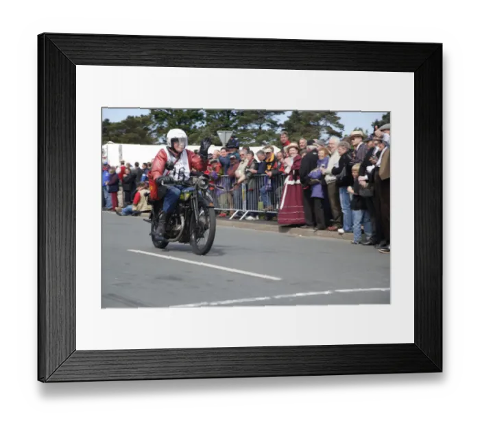 Framed Print : Jack Ward (1926 Royal Enfield), No. 46, 2007 Re-enactment Framed Print : Jack Ward (1926 Royal Enfield), No. 46, 2007 Re-enactment