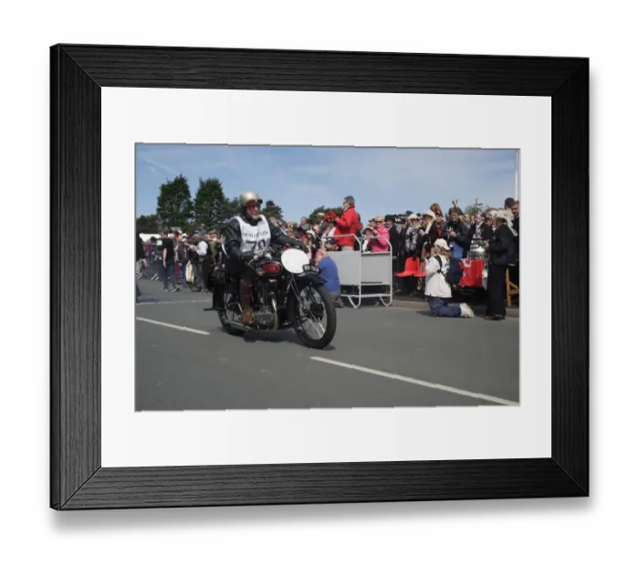 Framed Print : Paul Hipkin (1929 AJS), No. 70, 2007 Re-enactment Framed Print : Paul Hipkin (1929 AJS), No. 70, 2007 Re-enactment