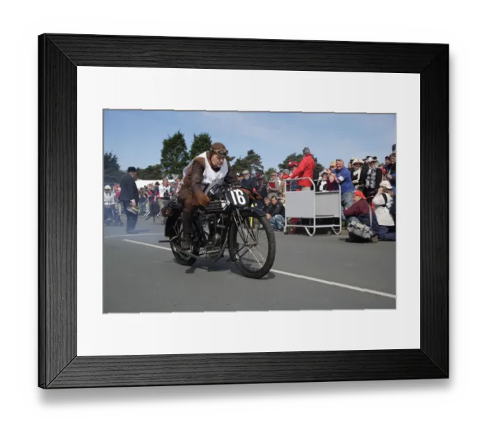 Framed Print : Dave McMahon (1912 Rudge), No. 16, 2007 Re-enactment Framed Print : Dave McMahon (1912 Rudge), No. 16, 2007 Re-enactment