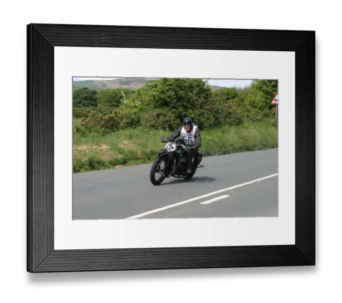 Framed Print : Trevor Moore (1928 Triumph), No. 65, 2007 Re-enactment