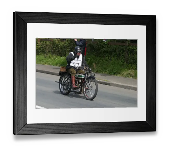 Framed Print : Anthony Stockman (1914 Triumph), No. 27, 2007 Re-enactment Framed Print : Anthony Stockman (1914 Triumph), No. 27, 2007 Re-enactment