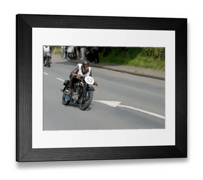 Framed Print : Xavier Hipkin (1927 Sunbeam), No. 52, 2007 Re-enactment Framed Print : Xavier Hipkin (1927 Sunbeam), No. 52, 2007 Re-enactment