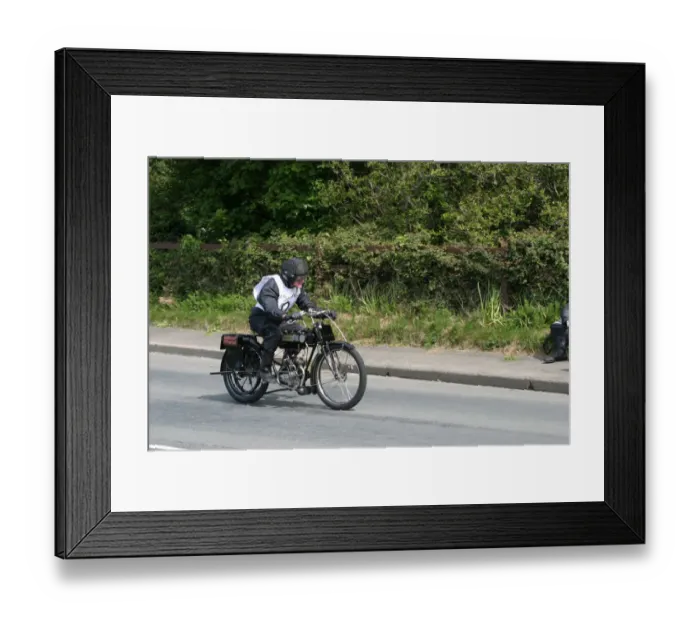 Framed Print : Sammy Miller (1912 Humber), No. 9, 2007 Re-enactment