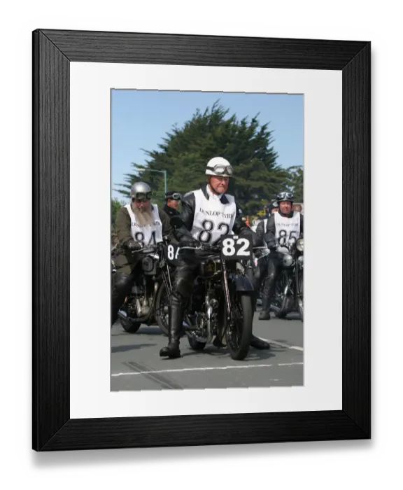 Framed Print : Ken Blackburn (1933 Velocette) No. 82, 2007 Re-enactment Framed Print : Ken Blackburn (1933 Velocette) No. 82, 2007 Re-enactment