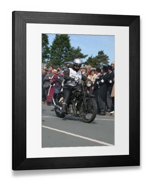 Framed Print : Corina Norman-Smith (1930 Velocette) No. 73, 2007 Re-enactment Framed Print : Corina Norman-Smith (1930 Velocette) No. 73, 2007 Re-enactment