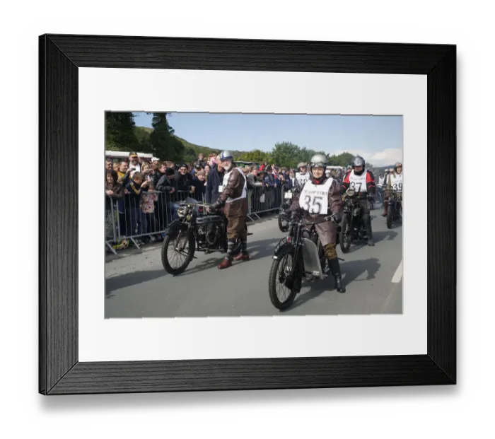 Framed Print : Janet Cope (1921 Velocette), No. 35, 2007 Re-enactment Framed Print : Janet Cope (1921 Velocette), No. 35, 2007 Re-enactment