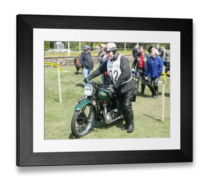 Framed Print : Peter Clacy (1937 Rudge), No. 92, 2007 Re-enactment Framed Print : Peter Clacy (1937 Rudge), No. 92, 2007 Re-enactment
