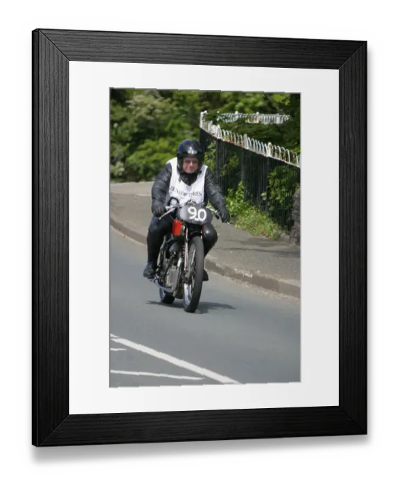 Framed Print : Stuart Jukes (1937 Excelsior), No. 90, 2007 Re-enactment Framed Print : Stuart Jukes (1937 Excelsior), No. 90, 2007 Re-enactment