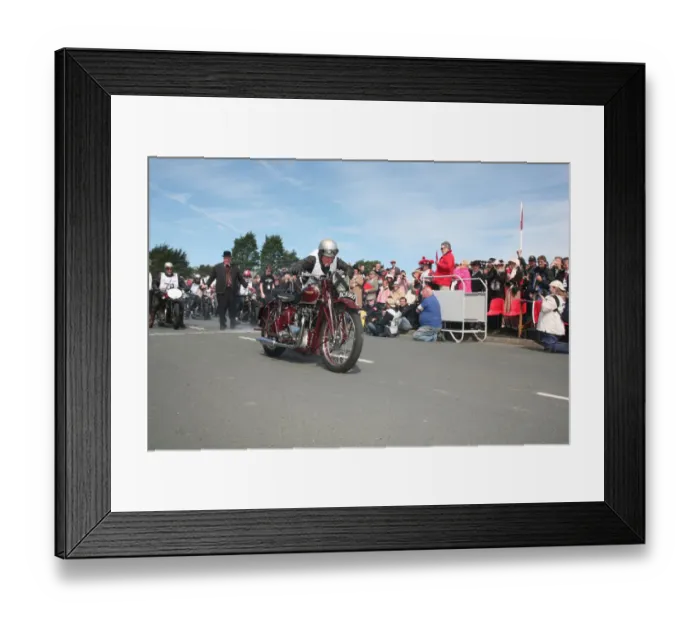 Framed Print : Mick Grant (1938 Triumph) No. 68, 2007 Re-enactment Framed Print : Mick Grant (1938 Triumph) No. 68, 2007 Re-enactment