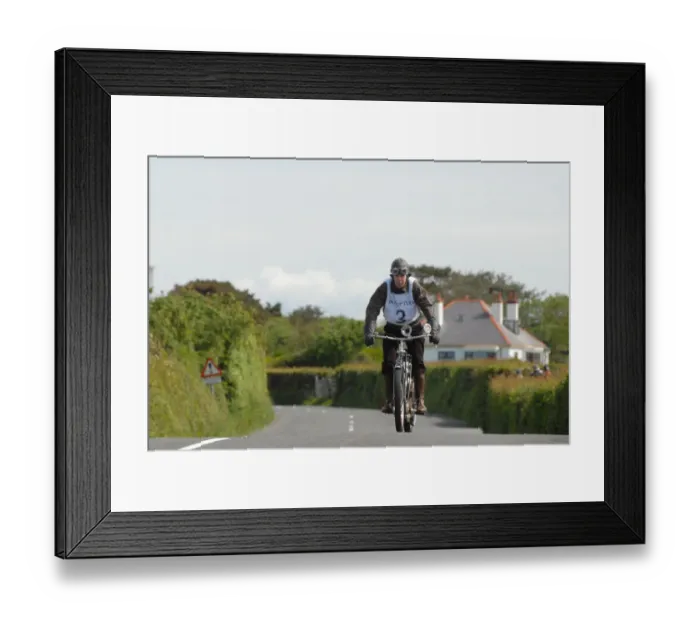 Framed Print : David Plant (1908 Triumph), No. 3, 2007 Re-enactment