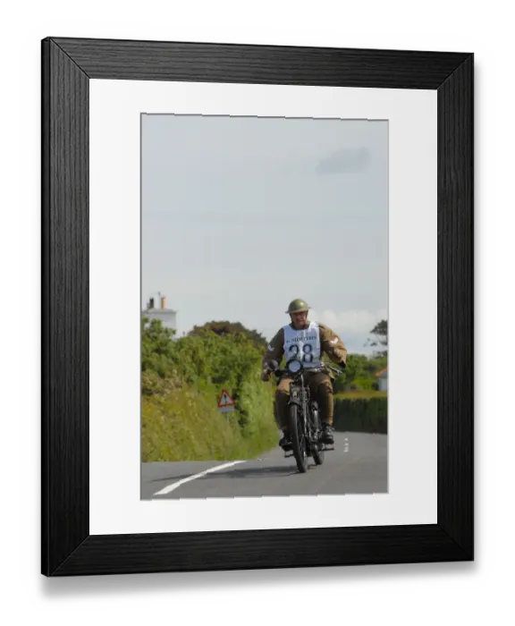 Framed Print : Adam Lee (1914 Sunbeam), No. 28, 2007 Re-enactment Framed Print : Adam Lee (1914 Sunbeam), No. 28, 2007 Re-enactment
