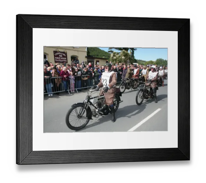 Framed Print : Trevor Blunt (1906 Minerva) No. 23, 2007 Re-enactment Framed Print : Trevor Blunt (1906 Minerva) No. 23, 2007 Re-enactment