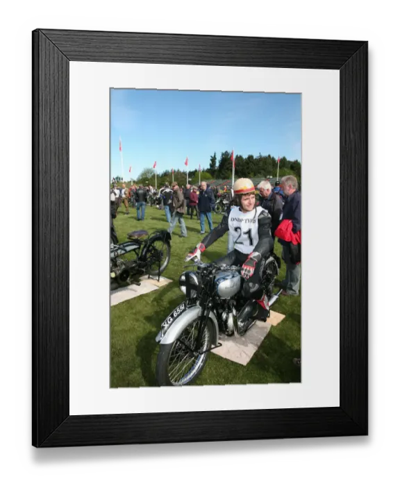 Framed Print : Guy Martin (1938 Triumph) No. 21, 2007 Re-enactment Framed Print : Guy Martin (1938 Triumph) No. 21, 2007 Re-enactment