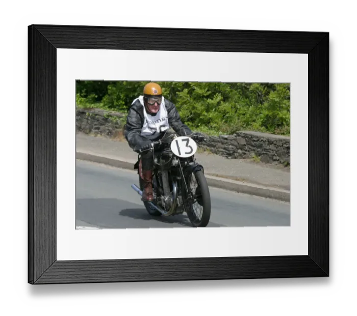 Framed Print : Michael Botting (1931 AJS), No. 76, 2007 Re-enactment Framed Print : Michael Botting (1931 AJS), No. 76, 2007 Re-enactment