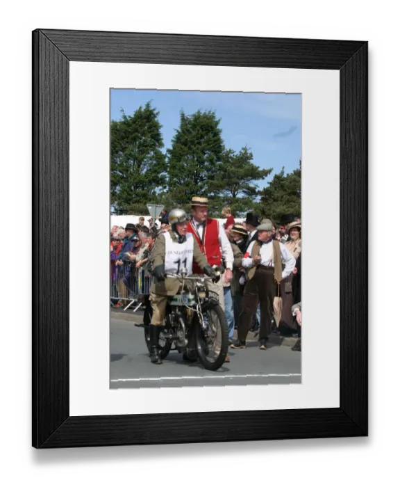Framed Print : Alan Bridge-Butler (1910 Triumph) No. 11, 2007 Re-enactment Framed Print : Alan Bridge-Butler (1910 Triumph) No. 11, 2007 Re-enactment